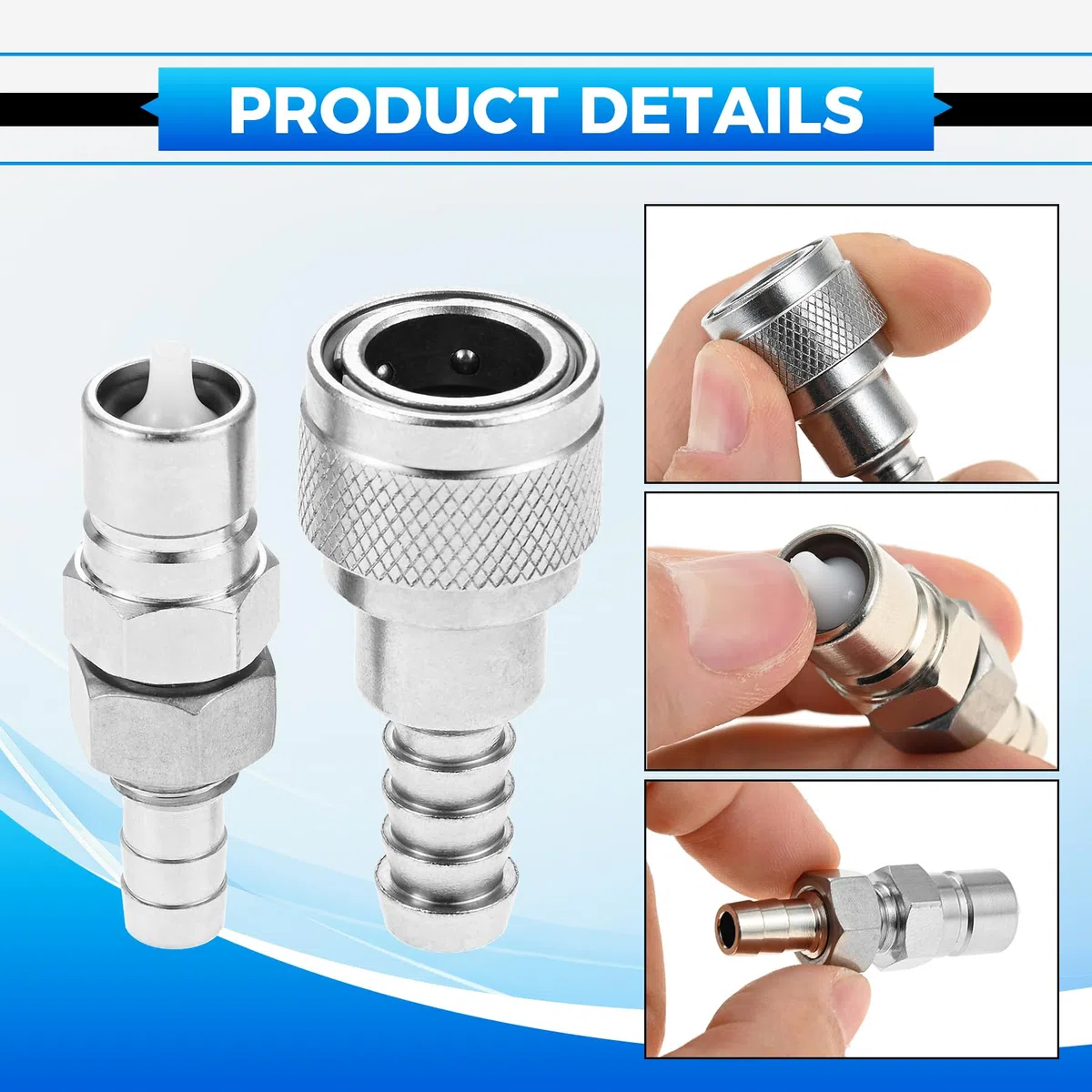 Conexión de combustible fueraborda, conector de línea de combustible macho hembra 3B2 70250 para motores fueraborda de 2 y 4 tiempos 5 PCS hasta 90 PCS, con tuerca