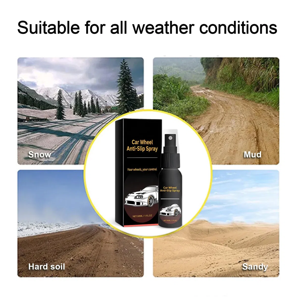 Spray antideslizante para ruedas de coche, spray antideslizante para ruedas de coche, limpiador de ruedas y neumáticos, spray antideslizante para limpieza de cubo de coche, spray antideslizante para