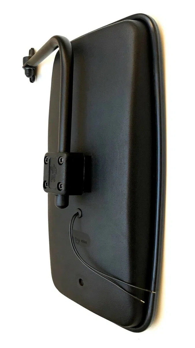 2 espejos exteriores calefactables 440 x 220 mm R1800 ø15-28 mm 24 V E20 con soporte para espejo