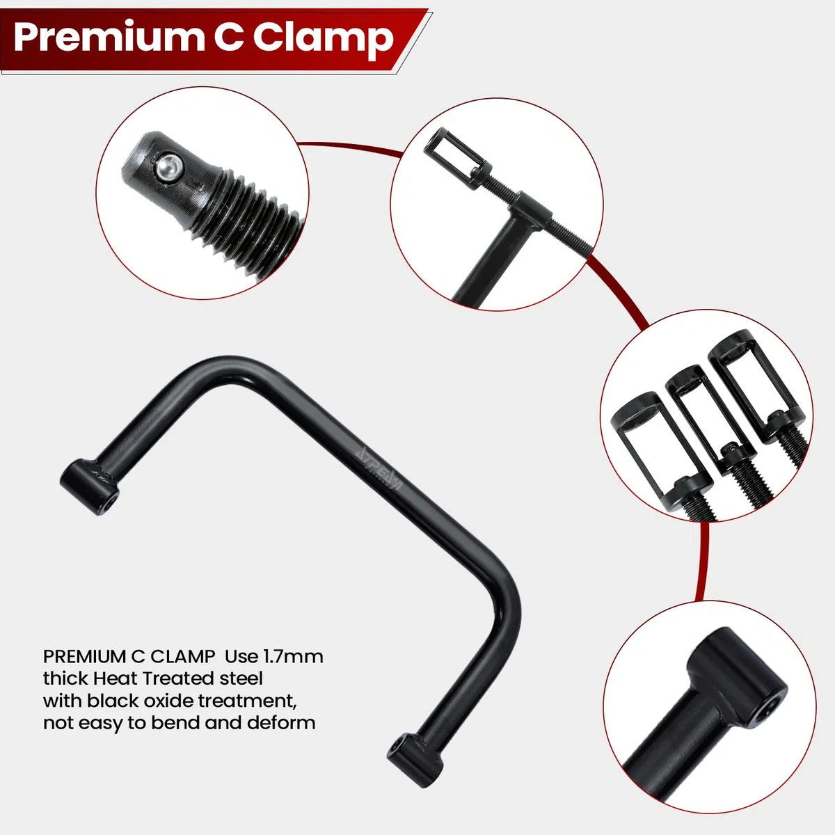 ATPEAM 10 Piezas Compresor de Muelles Amortiguador para Válvulas - Herramienta Profesional para Reparación de Coches, Motos y Vehículos