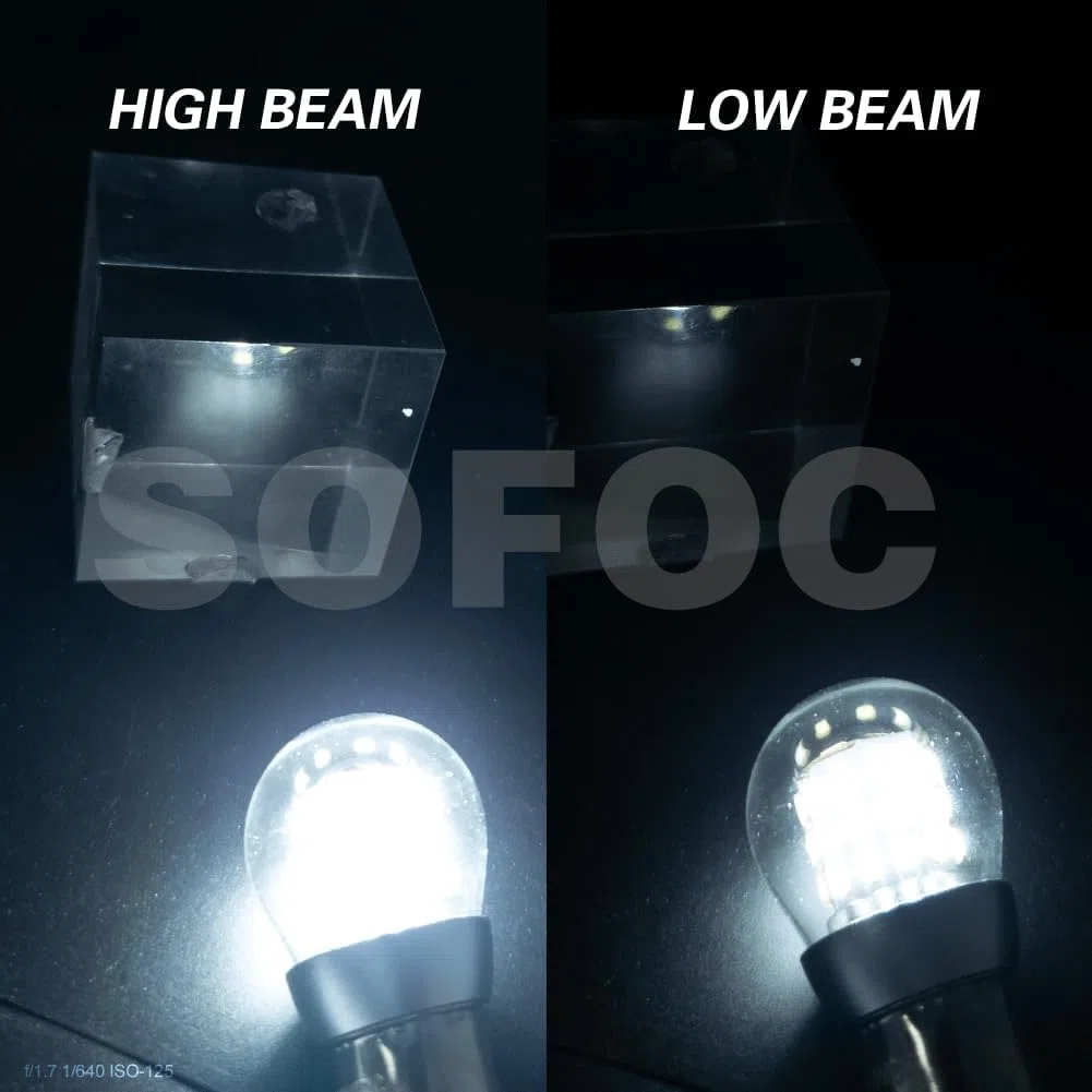 SOFOC PR21/5W BAW15D Bombilla LED 6V 12V DC Blanco Luz Reversa DRL Luz Domo Para Automóvil Autocaravana Cámping Barco etc. 3014 39SMD 1000Lm Más Brillante 2Pcs