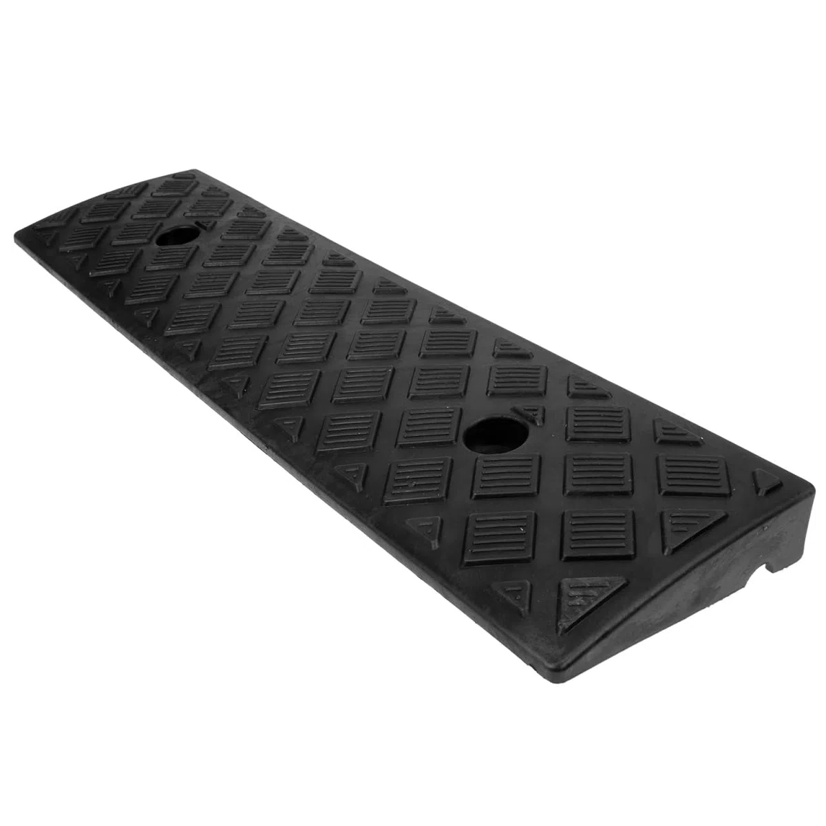 Rampa para acera de 46,5 x 12,5 x 3 cm, rampa de Goma para acera de Coches Bajos, rampas para Carga de Motor, rampas de cobertizo, Camiones, sillas de Ruedas, Color