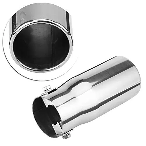 tubo de escape,Tubo de escape de escape del automóvil, tubo de silenciador de escape de acero inoxidable modificado Tubo de escape trasero