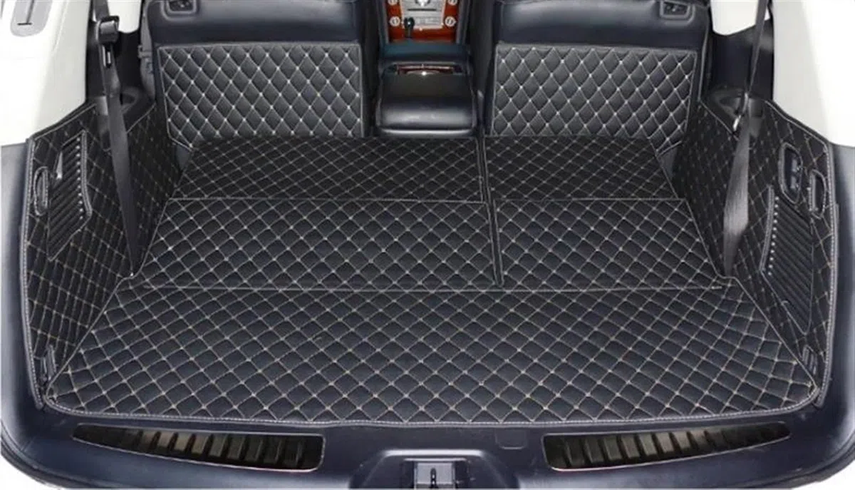 Alfombras Maletero Compatible con Nissan para Armada 7 Asientos 2017 2018 Esteras para Maletero Revestimiento De Carga Duradero Alfombras para Maletero Tapete Decorativo