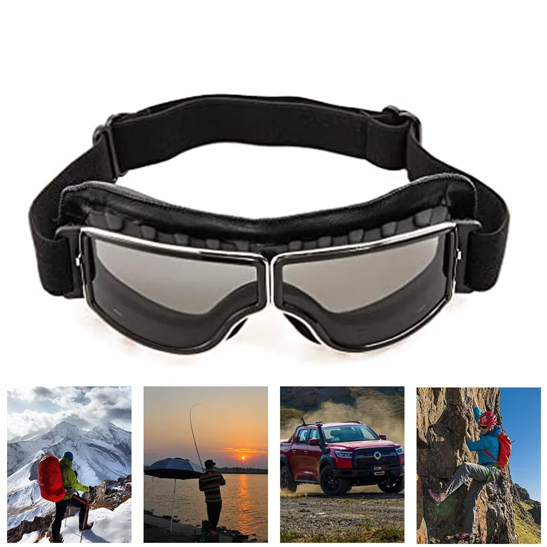 Amacoam Gafas de ciclismo resistentes al viento para motocicleta y deportes de bicicleta