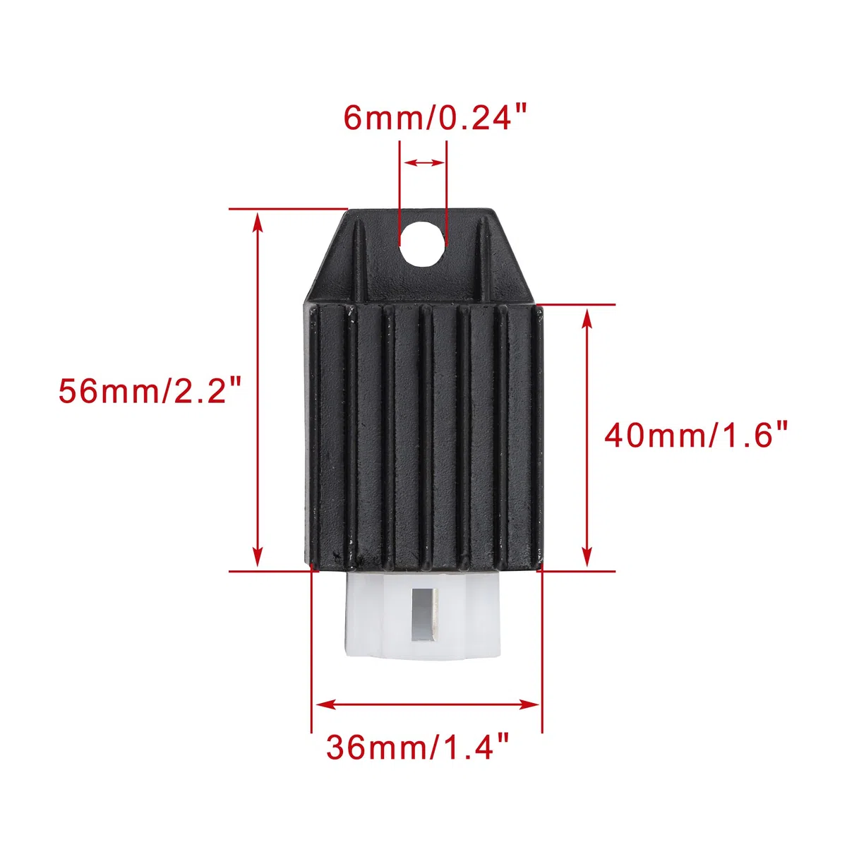 WOOSTAR 4 Pines 12V Rectificador Regulador de Voltaje Reemplazo para 4 Tiempos 50cc 70cc 90cc 110cc 125cc 4 Wheeler Moped ATV Scooter Go Kart Quad Dune Buggy