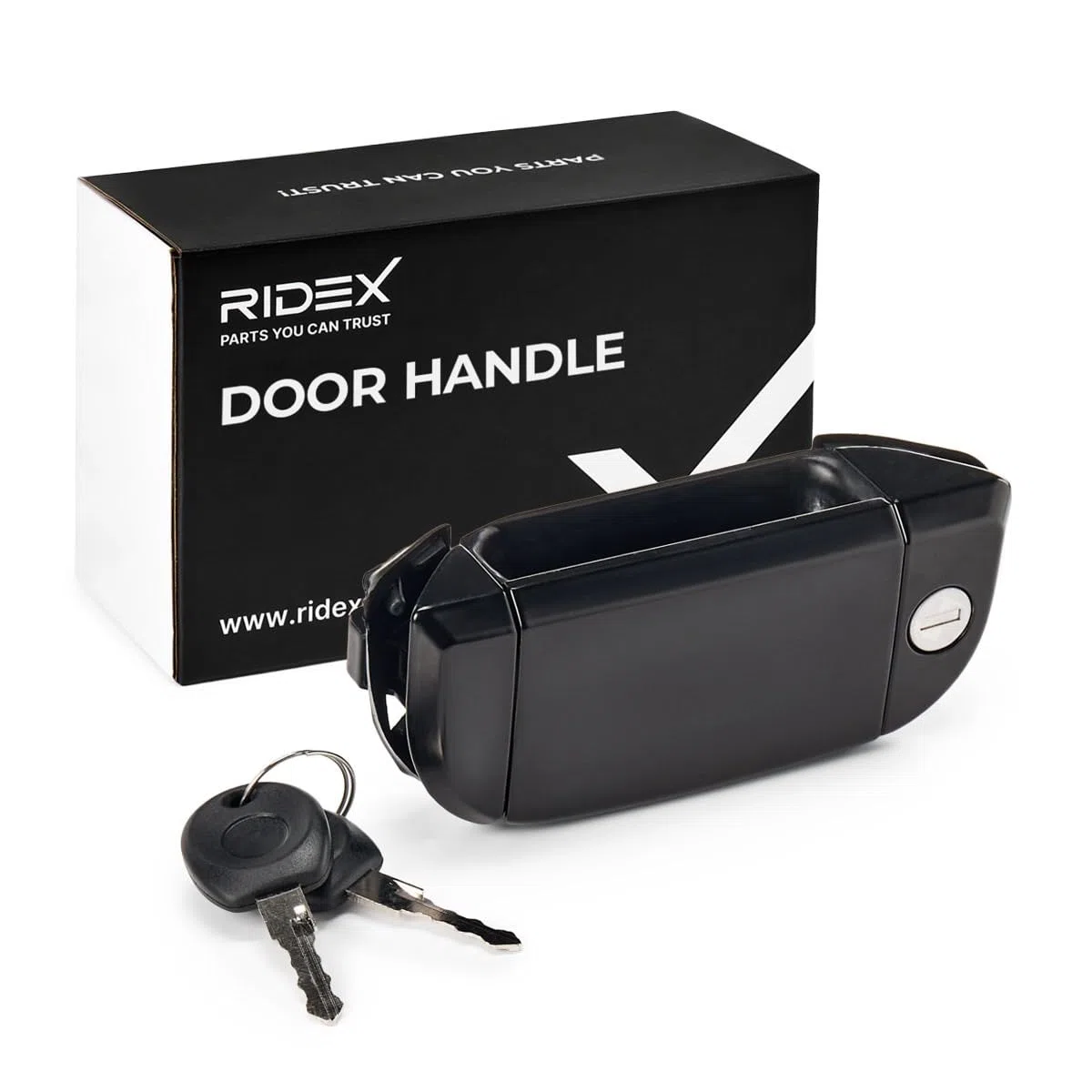 RIDEX 1373D0104 Manecilla de puerta Delante, Derecha Compatible con VW Transporter T4 Bus 70B, 70C, 7DB, 7DK, 70J, 70K, 7DC, 7DJ