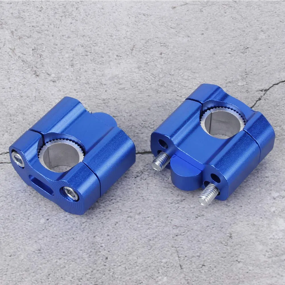 Combinar 22 Mm/28 Mm 1/8in 7/8 Pulgadas Montaquero Montaje Montaje Adaptador de Aluminio CNC Aleación de Aluminio (Azul)