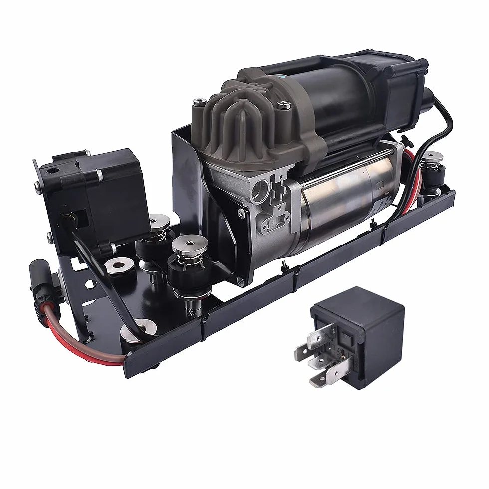 Bomba de compresor de suspensión neumática + Bloque de válvulas + relé - Compatible con 5er F07 GT 09-16, Touring F11 10-16, 7er F01 F02 F03 F04 08-15 37206784137 37206875176 37206789450 Huiruhy