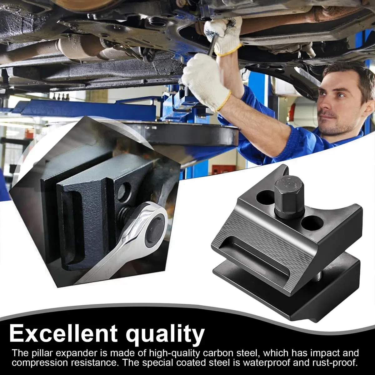 Auto Suspension Split Hub, Carbono Auto Suspension Auto Suspension Dividido Buje Achsschenkel Spreicker Abzieher Achsschenkel Abzieher mit Schraubenschlüssel für Federbeinspreizer
