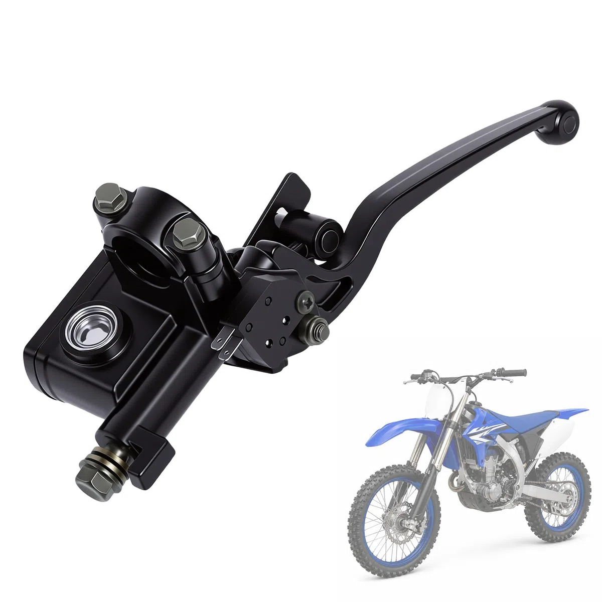 Poweka 7/8" 22mm Palanca del Cilindro Maestro de Freno Hidráulico Derecho Adelantero Universal Bomba para 50cc 125cc 150cc 250cc GY6 Scooter Quad Atv Dirty Pit Bike