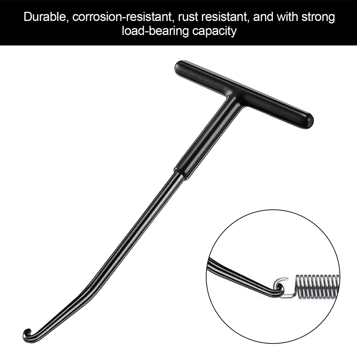 Gancho de Tracción de Resorte de Motocicleta,T-Handle Spring Hook,Gancho para Muelles,Herramienta de Extracción de Gancho de Resorte,Extractor de Gancho Resortes,Extractor Tool Kart Bike Motocicleta