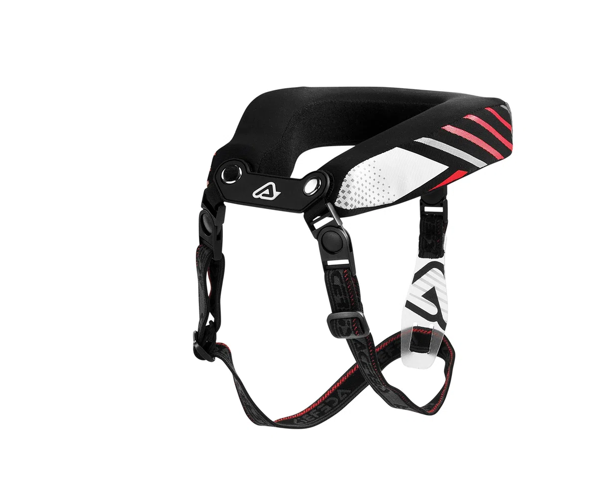 Acerbis 0017194.323 Junior cuello de estabilización, Negro/Rojo