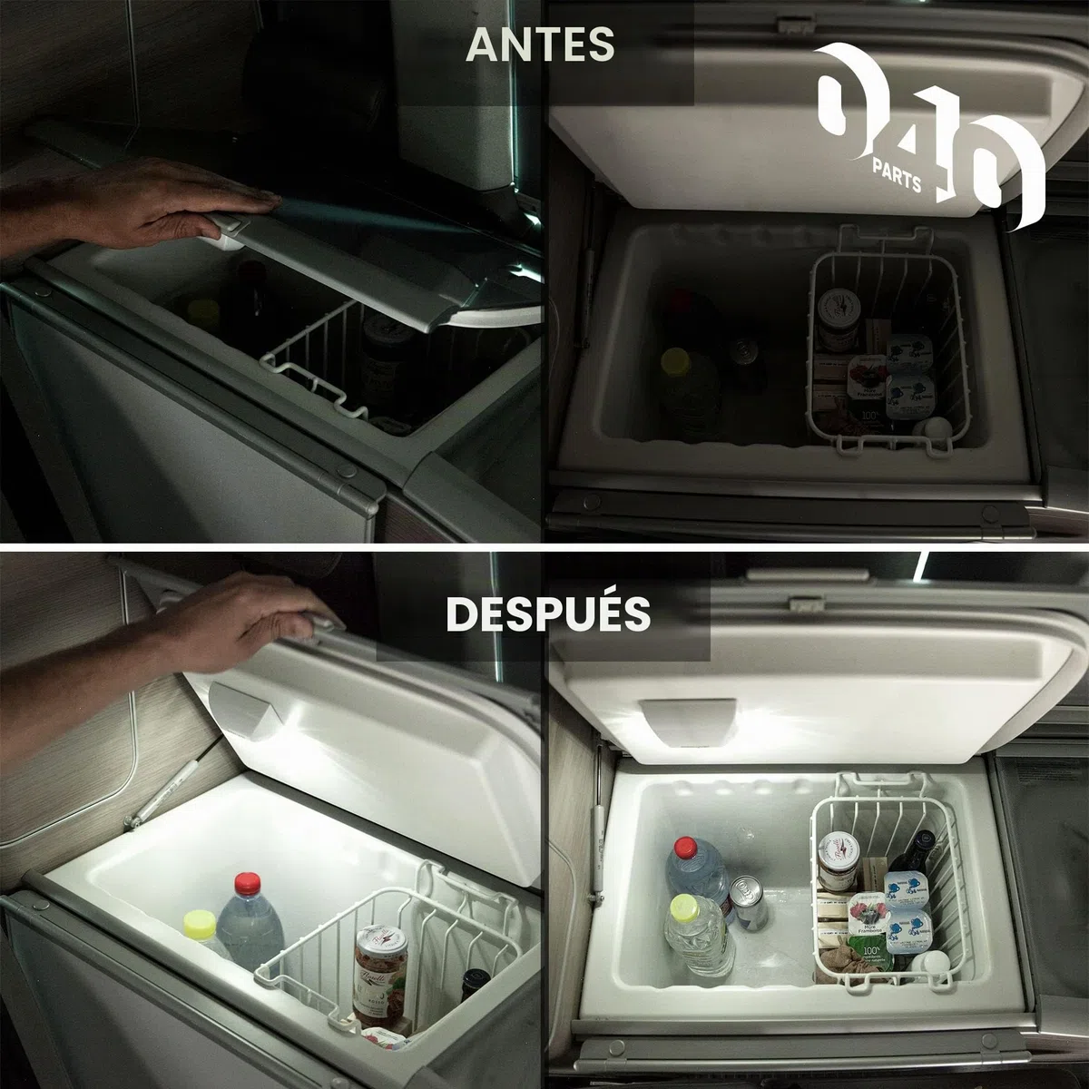 Luz de nevera automática apta para todas las caravanas/autocaravanas/congeladores