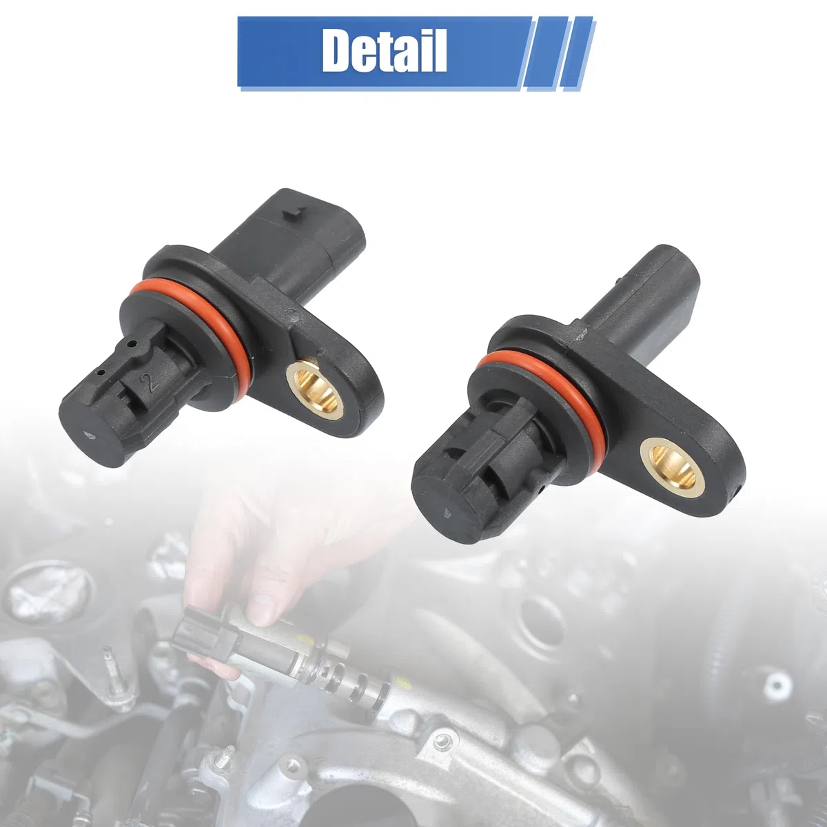 QUARKZMAN 2 Piezas Sensor De Levas Para Chevrolet Cruze 11-15 | Negro, Material Plástico/Metal, Oe 55565708/55565709, Para Chevrolet Aveo 09-11, Aveo5, Sonic 12-18, Para Pontiac G3 09-10