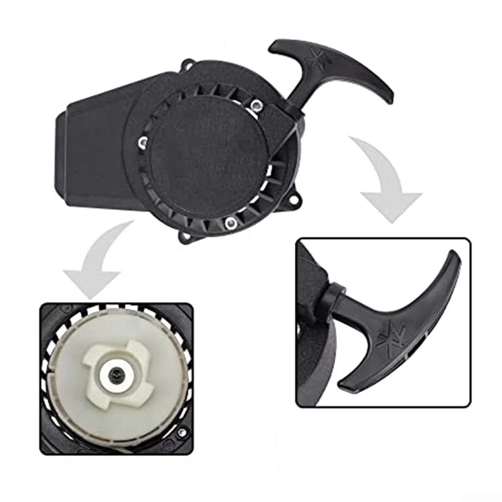 Conjunto de retroceso de arranque de motocicleta para motores de 43 cc, 47 cc y 49 cc, pieza de repuesto para mini motos de cross y scooters con diseño resistente a la corrosión