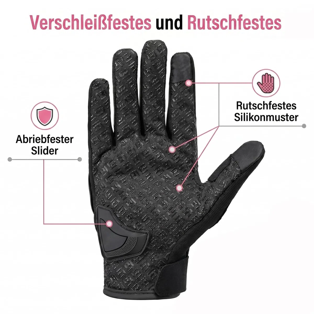 Guantes de Motocicletas de Verano, Guante de Motocross de Mujeres, Estuche Duro Anti-Caza/Pantalla táctil/Fibra de Carbono para Moto, Ciclismo, conducción