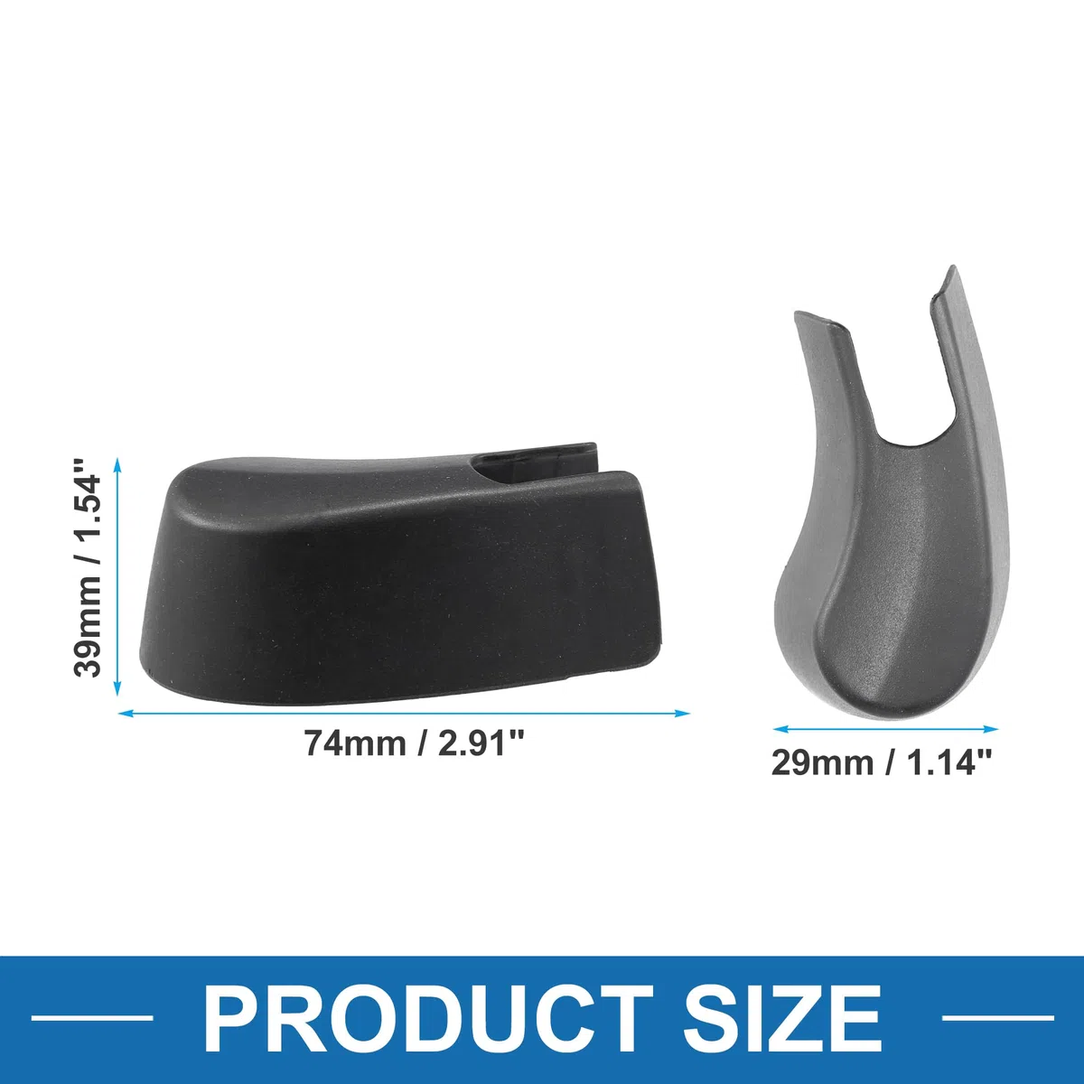 A ABSOPRO Tapa De Cubierta De Tuerca Del Brazo Del Limpiaparabrisas Trasero Para Bmw X1 X2 de Plástico Negro
