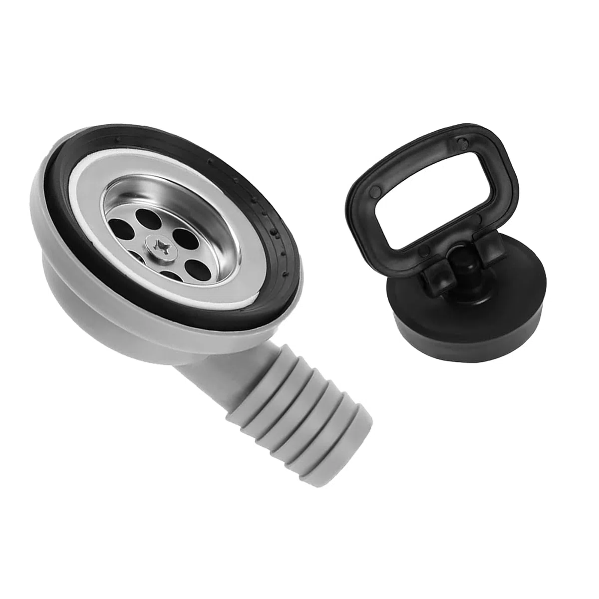 Desagüe para Fregadero de Camping de 50 mm Desagüe para Fregadero de Camping Juego de Desagüe para Fregadero para Caravanas Campers Caravanas Barcos