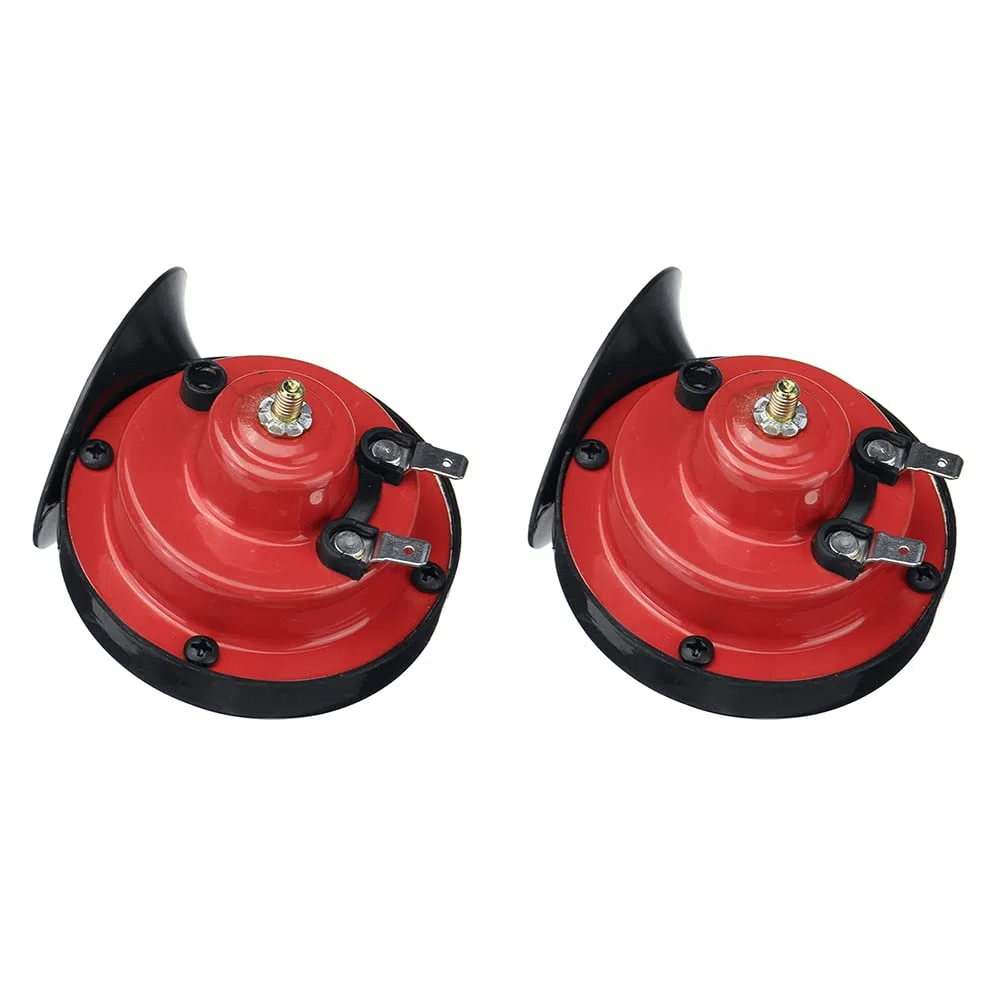 WANGCL 2 bocinas de coche de doble tono, bocina de tren súper fuerte, bocinas de aire de 12 V, bocina doble impermeable con sonido furioso, bocina de caracol eléctrica