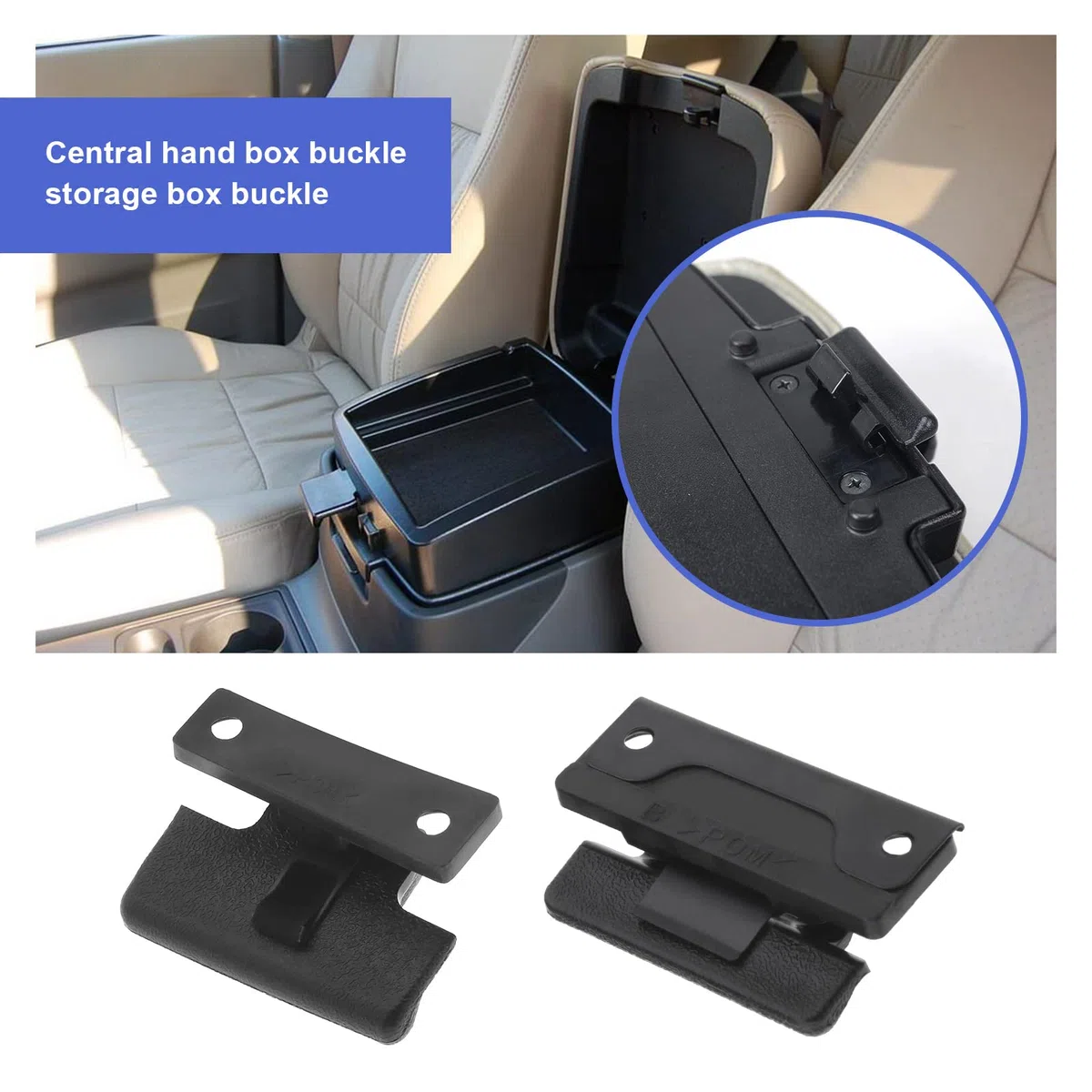 2 Piezas de Repuesto Superior Inferior del Reposabrazos de La Consola Central MR532555 MR532556 Compatible con Mitsubishi Pajero V73 V75 V77 V93 V97 Montero Plástico
