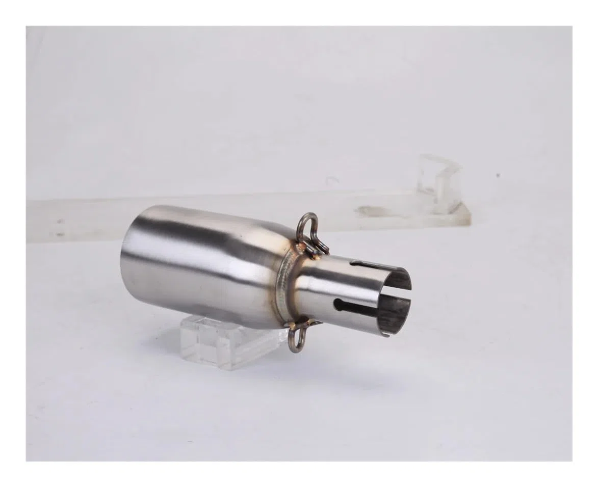 Tubo Silenciador Escape Tubo De Escape Modificado Motocicleta Adecuado Para Adaptador Para 28-45mm, Conexión Medio 51mm, Varios Tamaños S Pequeño