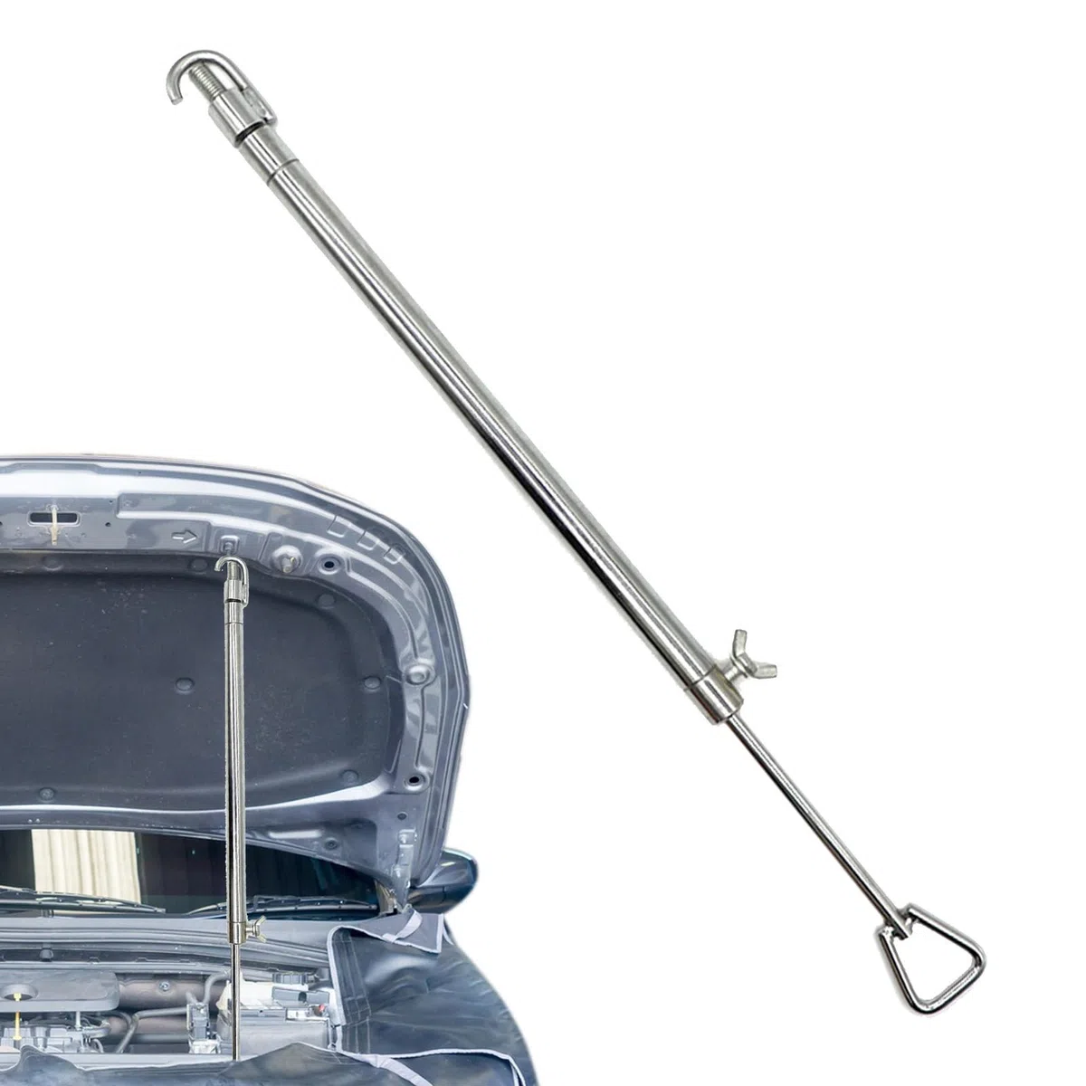 Puntales del capó Delantero - Varilla de sujeción del capó del Motor del Coche - Soporte para capó, Accesorios duraderos para Motor, carrocería, gabinete