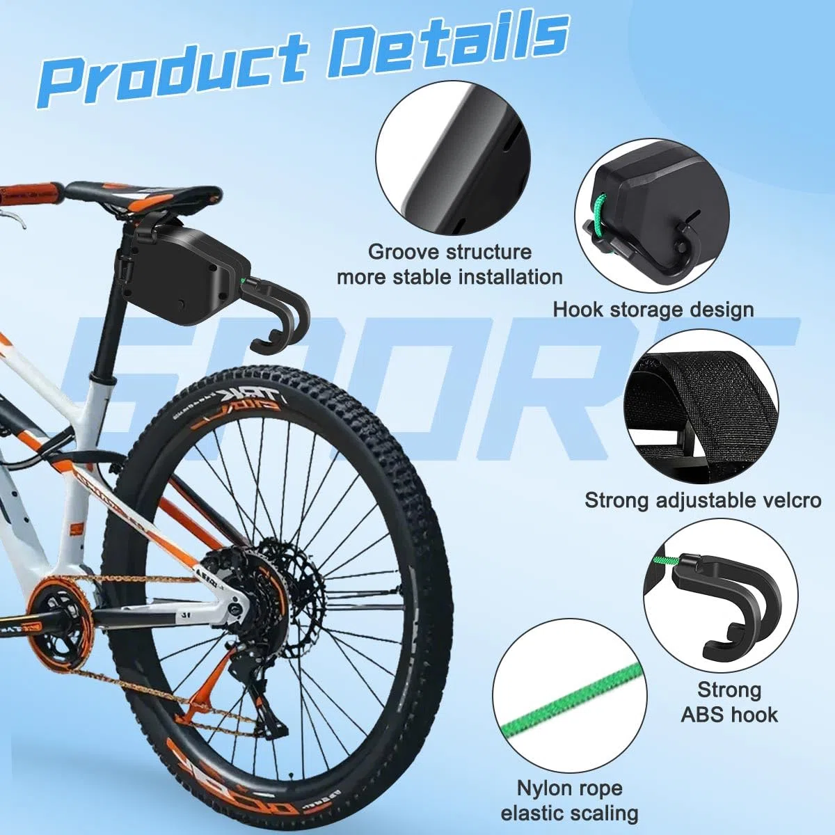 Cuerda de Remolque para Bicicletas, 2.5 M Correa de Tracción de Bici para Niños Retráctil, Sistema de Remolque Bicicleta Niños para Remolcar Bicicletas/Bici/E-Bike