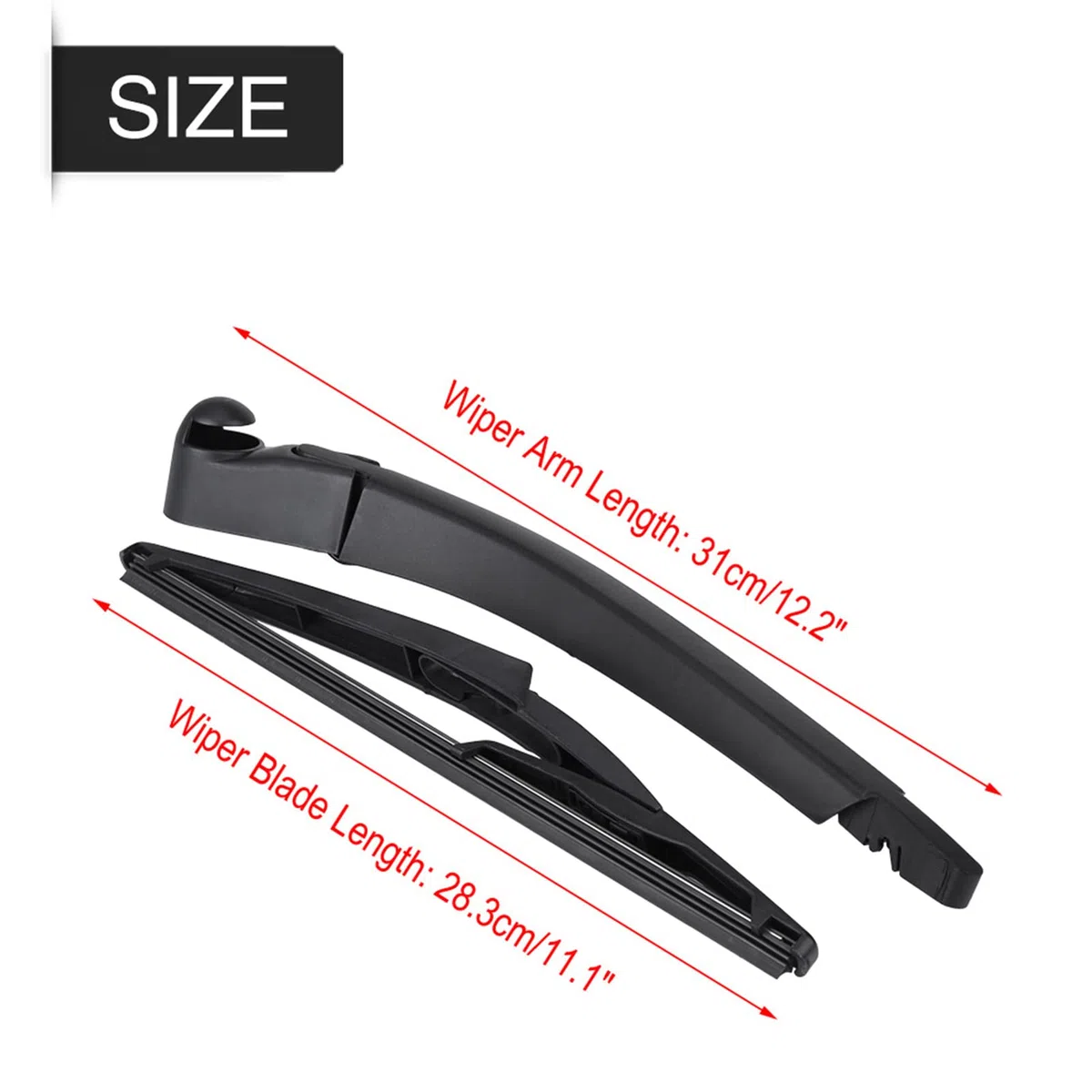 Limpiaparabrisas Trasero Y Brazo Para W245 2005 2011 Limpiaparabrisas De Caucho Con Barrido Suave Y Silencioso Juego Completo Incluye Hoja Y Brazo Para Limpieza Óptima