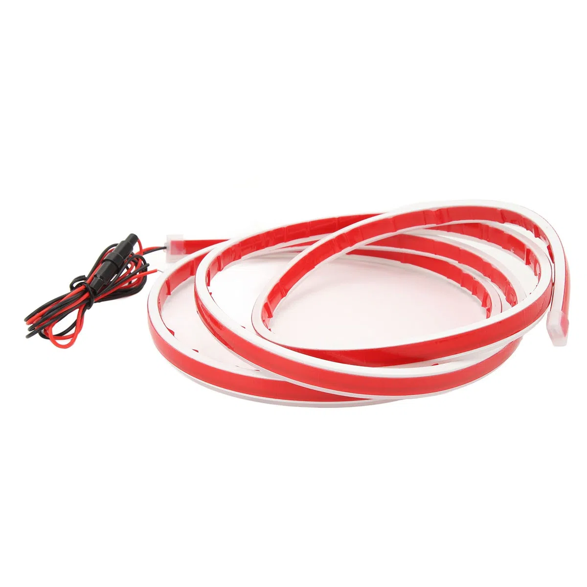 Tira de Luces LED para capó de Coche de 10W, Barra de Luces de Decoración Exterior de Motor de 180cm de Longitud para Coches, SUV, Camiones (Rojo)