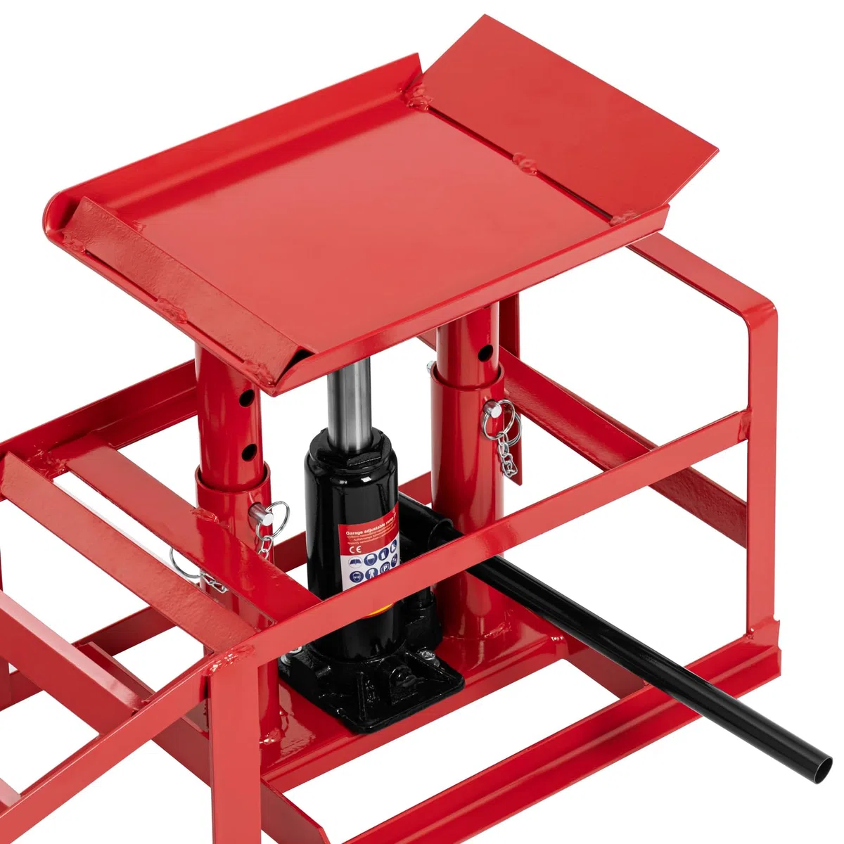 MSW 2 Rampas de Acceso Hidráulicas hasta 2000 kg con 265 mm Altura de 235 a 325 mm Rampa de Acceso hidráulica Rampa de Carga Rampa para Coches Rampa Regulable en Altura