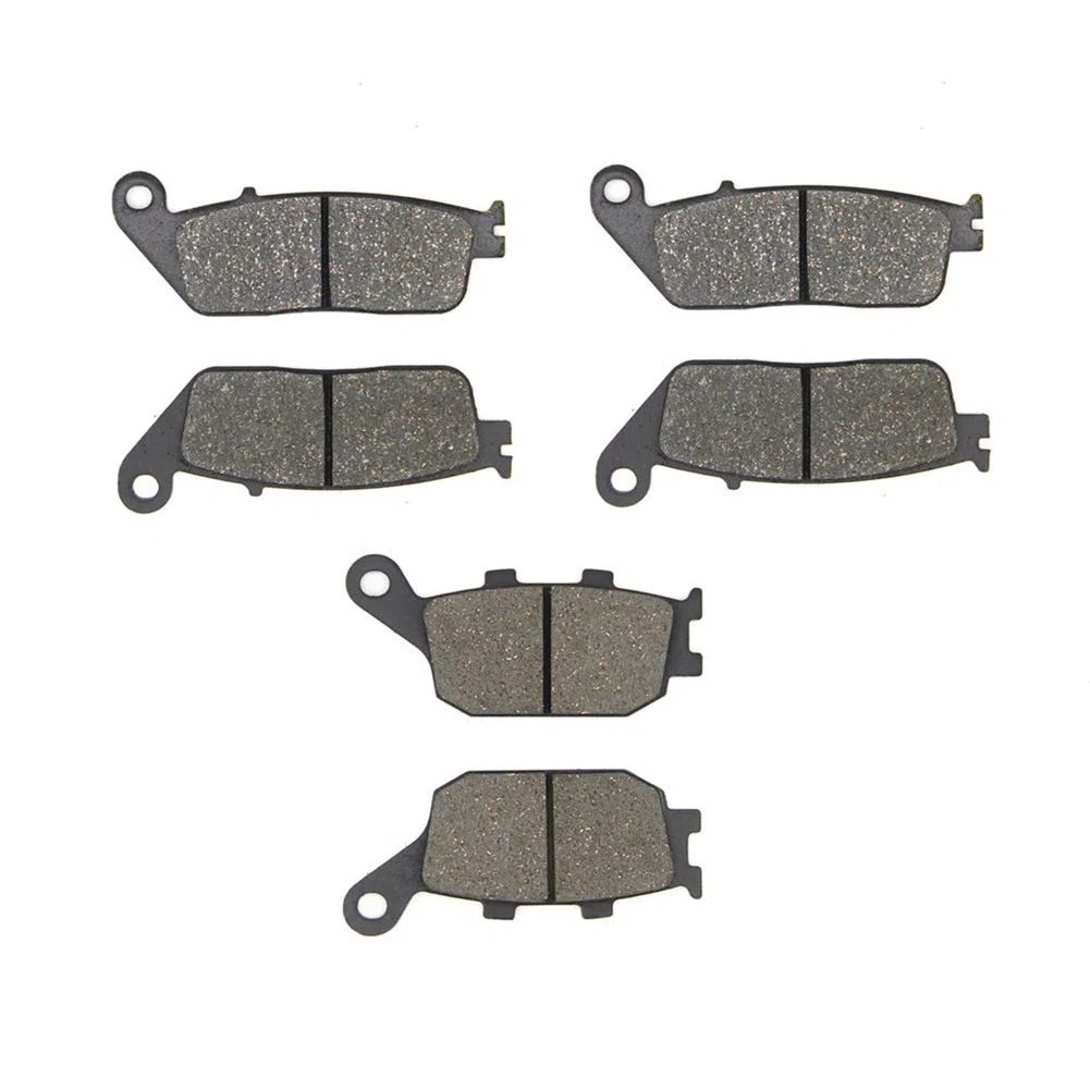Semi-metálicos Pastillas de freno Delanteras + Traseras para CB 600 F Hornet (FW/FX/FY/F1-F6/F21/F22/F2Y) (98-06)/CBF 600 N/S (04-09) (Non ABS) SA NA (ABS) (04-06)/CBF 1000 (Non ABS) (06-15)