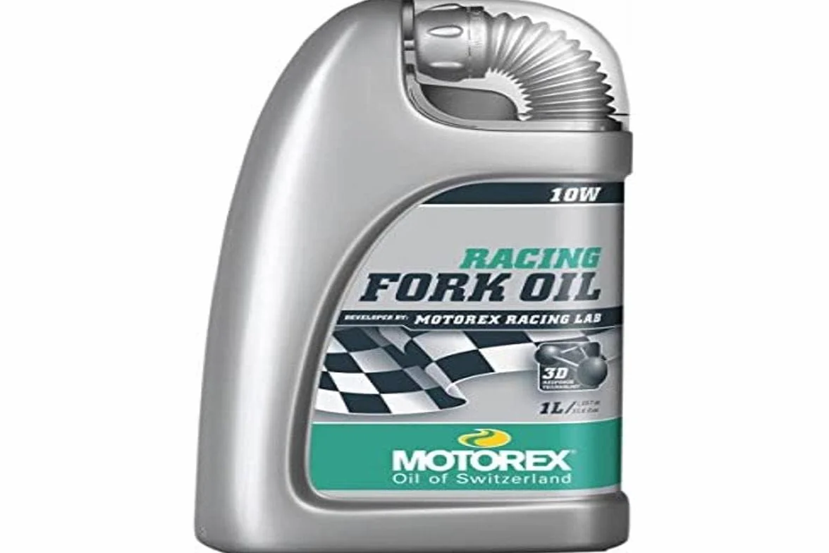 SHIMANO MOTOREX Racing Fork Oil 10W Susp. Botella 1l, Horquilla Adultos Unisex, (multicolor), ÚNICA