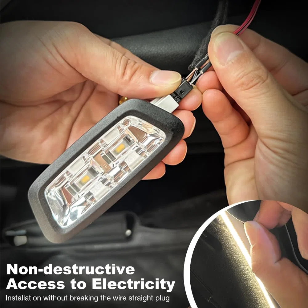 Dynamic Flowing Car Trunk Light Strip, Tira de Luces LED Dinámicas para Maletero de Coche, 4 m con Inducción Automática Universal para Camiones, SUV, Autocaravanas y Sedanes (Amarillo Cálido)