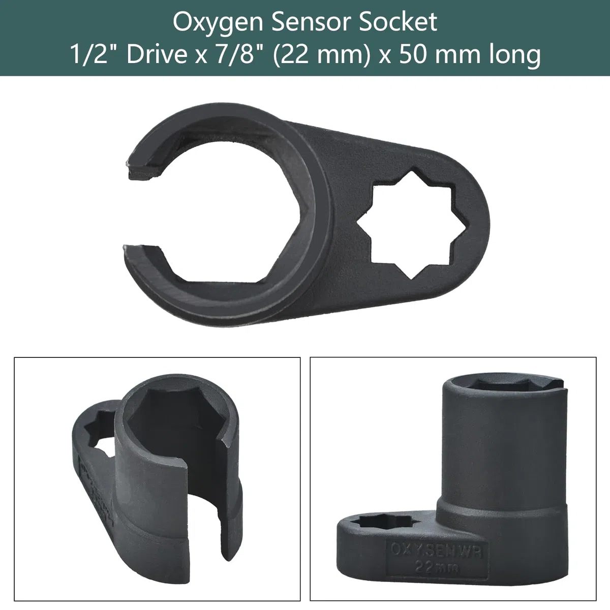 Juego de 5 piezas llaves de tubo para quitar el sensor de oxígeno O2, herramienta de extracción de roscas