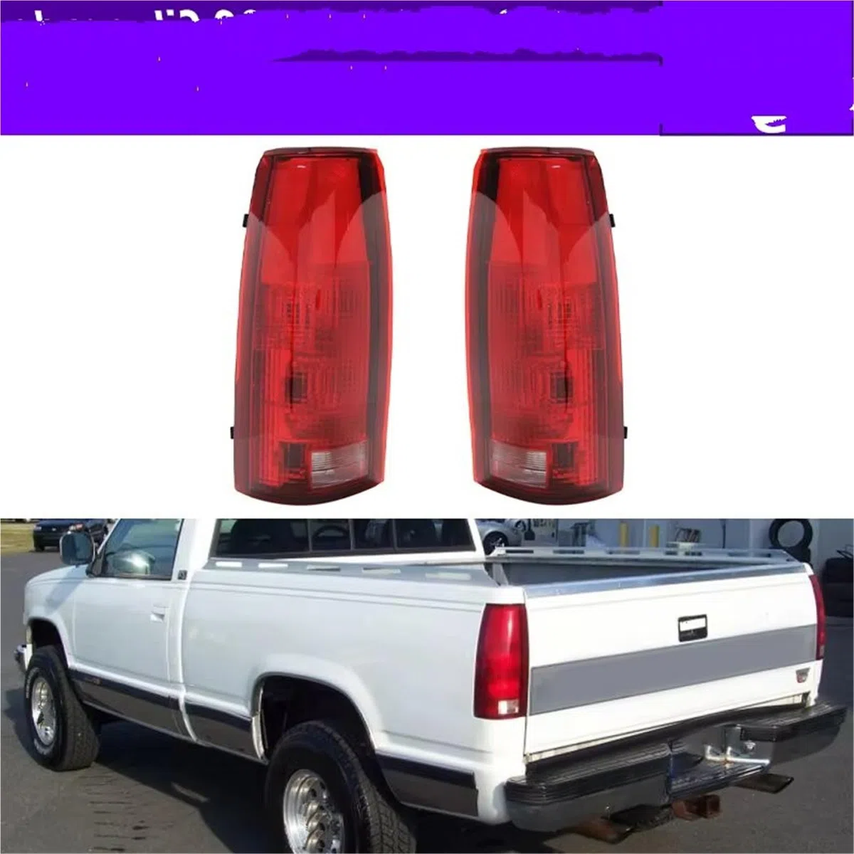Coche Faro Trasero Compatible Con Chevrolet K1500 Para Silverado 1988-1998 Luz Trasera De Freno, Posición, Para GM2800104 Para GM2800125