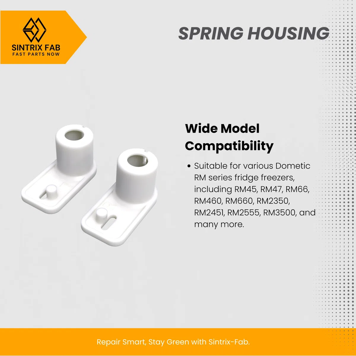 Par de bisagras de resorte para puerta de refrigerador, compatible con congeladores Dometic y Electrolux RV/Camper/Caravan RM2333 RM2350 RM2351 - Sustituye a la izquierda 2002236004 y