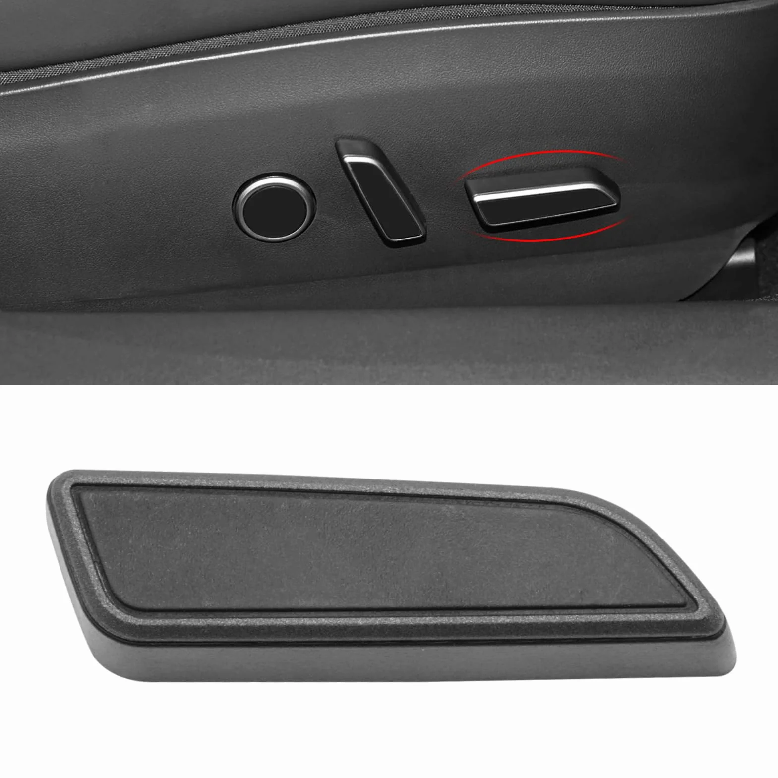 TTCR-II Compatible con Botón Asiento Tesla Model 3/Y 2021 2022 2023 2024, 1098842-01-D Lado Pasajero Botón Interruptor Avance Asientos, Botones Ajuste Asiento Tesla Y/3 Accesorios Internos-Derecho