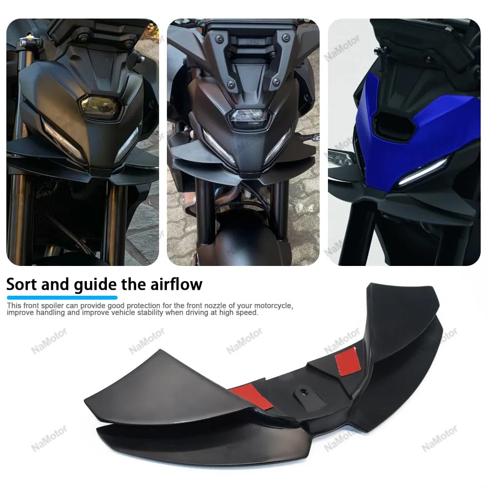 Alerón delantero para MT 07 MT07 2024 2025 Kit de ala aerodinámica de alerón delantero Winglet