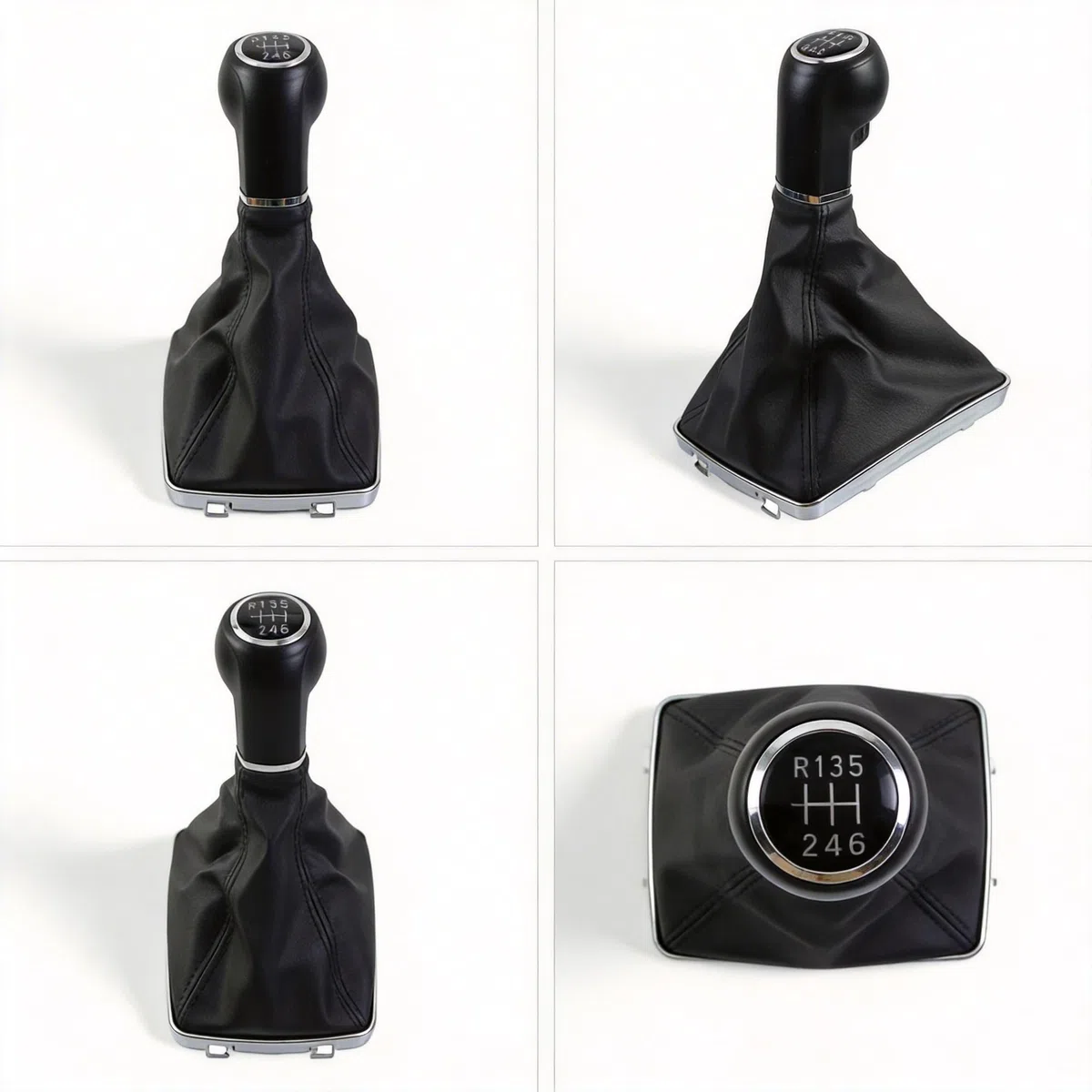 RemixAst Pomo De Opel Para Astra H 6 Velocidades, Palanca De Cambio Con Cubierta Y Marco Cromo, Para 0Pel Para Astra Lll Para H 1.6 Para Vauxha Ll 2004-2010
