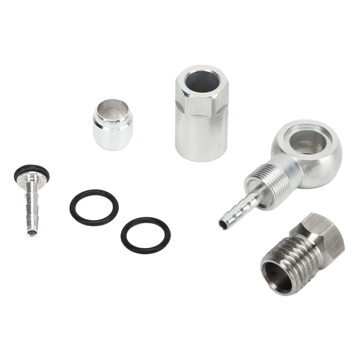Alomejor Kit de Inserciones de Conexión de Oliva para Manguera Hidráulica de Bicicleta, Montaje de Inserción de Manguera de Freno para R1 R1R RR1 RX, Modificación DIY