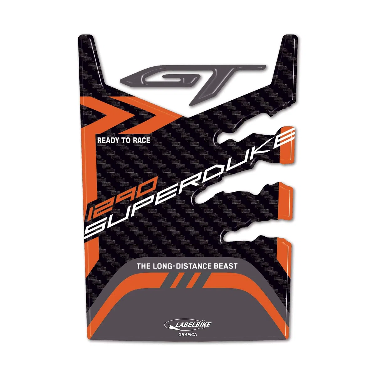 labelbike - Pegatina 3D Moto Tanque Protección y Decoración de Resina compatible con KTM 1290 Super Duke GT 2022-2024
