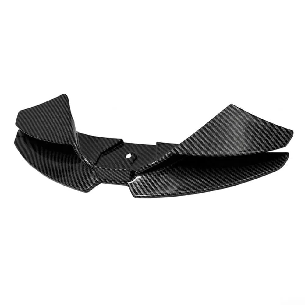 Yuanpgky Kits de alerón delantero para MT-07 2024-2025, ala aerodinámica de baja fuerza descendente, impresión de transferencia de agua negra (fibra de carbono)