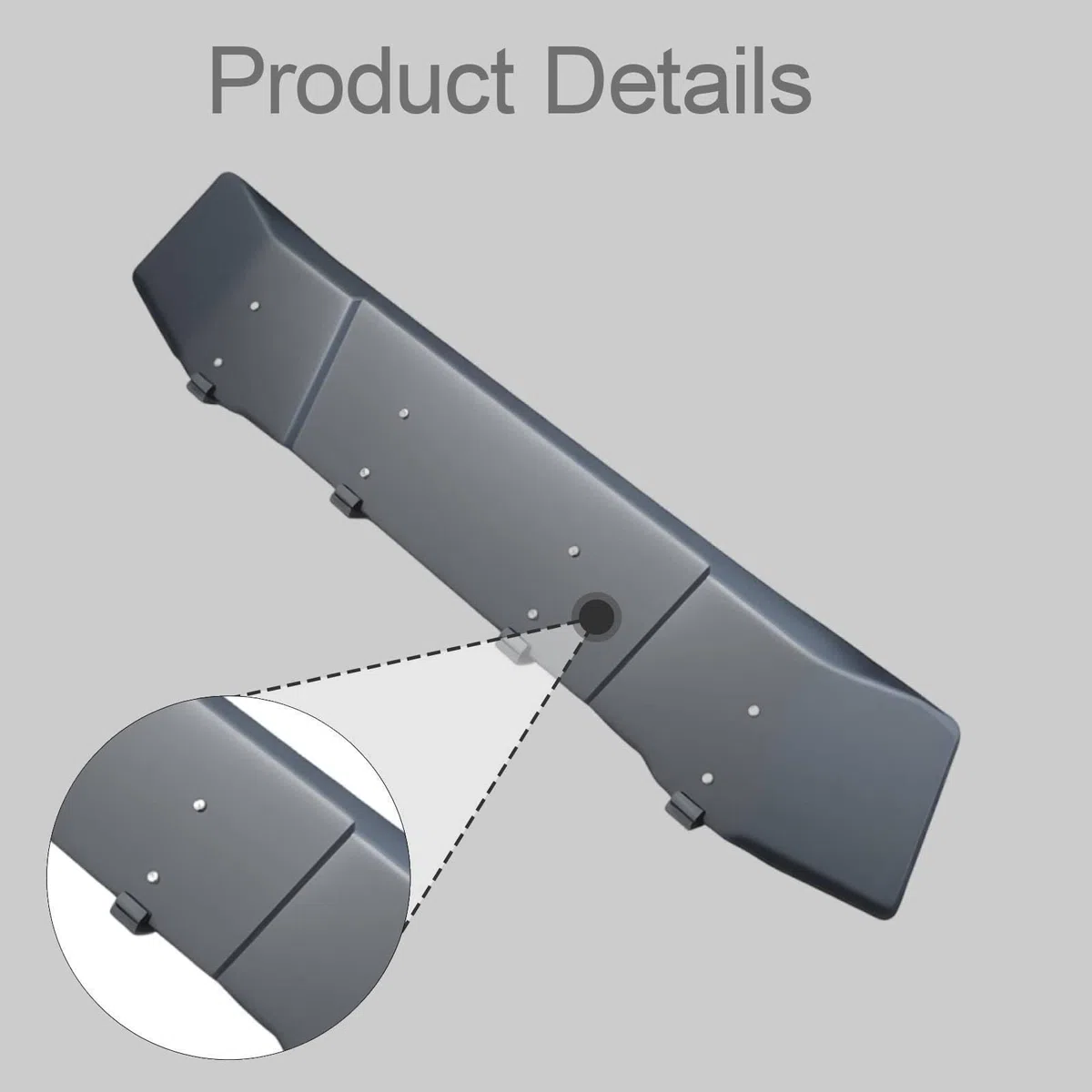 Deflectores de Viento para Portaequipajes de Techo de Coche, Accesorios Deflectores de Aire, Alerones Profesionales de Alto Rendimiento para La Reducc, Aleación de Aluminio