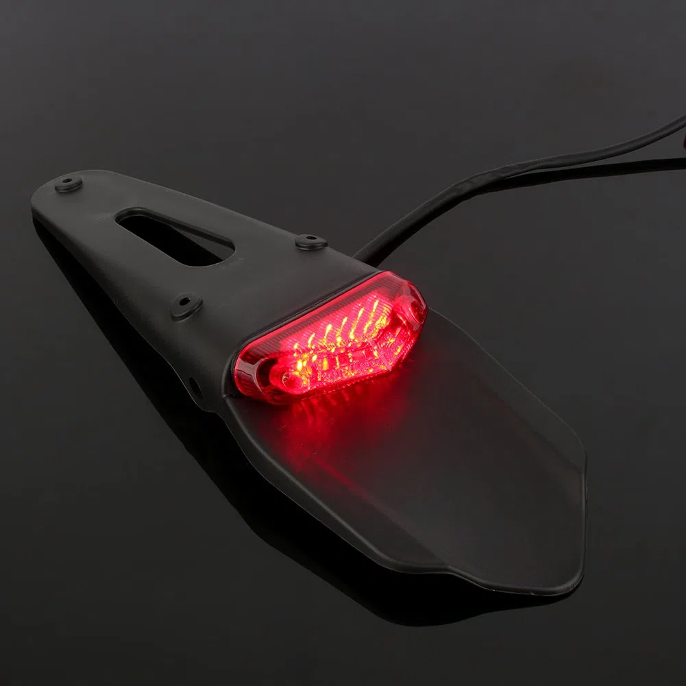 Luz trasera para Motos, Luz de Freno trasera LED en Guardabarros para moto ATV Dirt Bike