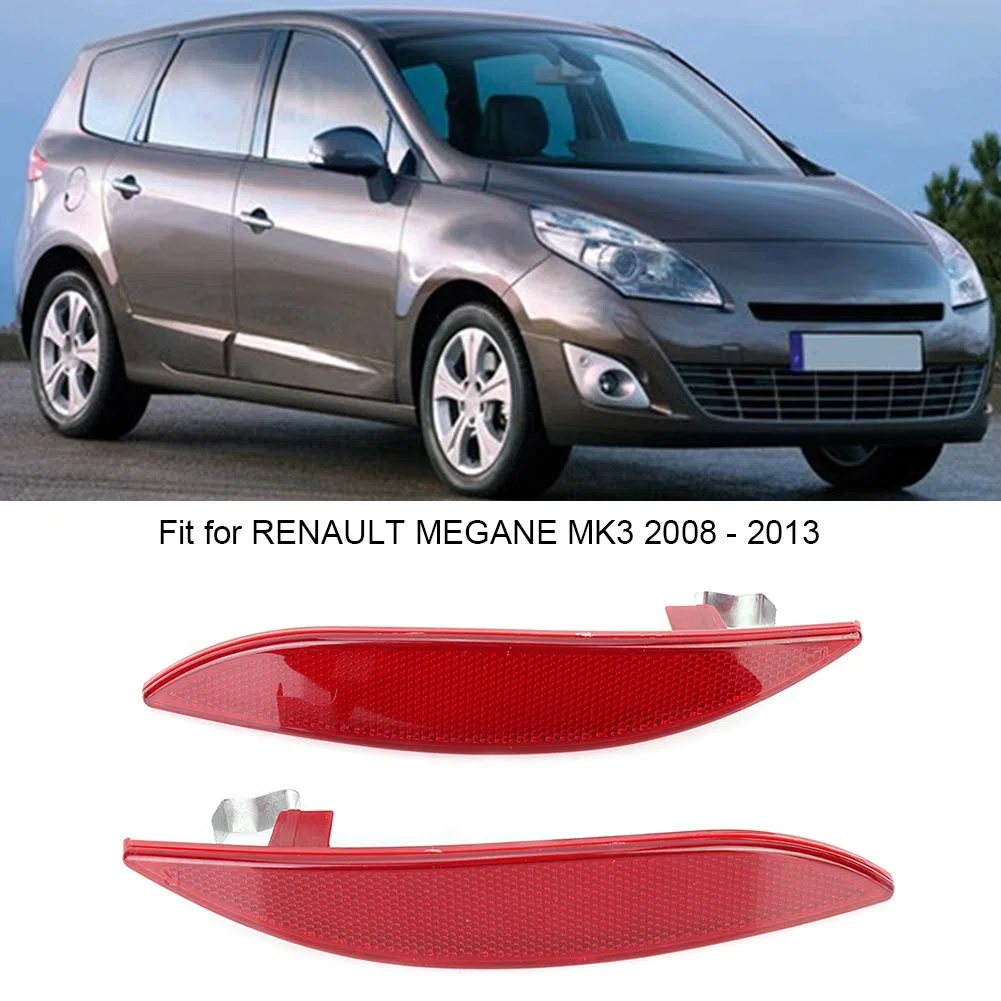 Fydun Reflector de la Cubierta del Parachoques 2 Piezas 265650004R Apto para MK3 2008-2013