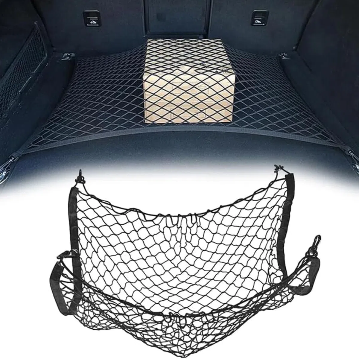 Red de Maletero para Tesla Model 3 Highland 2024-2026, Red de Almacenamiento Coche Organizador de Maletero Antideslizante Material Duradero