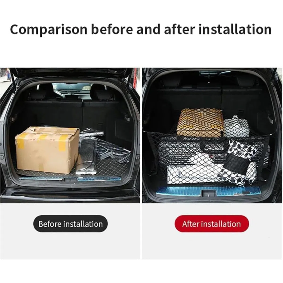 Red de Maletero para Tesla Model 3 Highland 2024-2026, Red de Almacenamiento Coche Organizador de Maletero Antideslizante Material Duradero