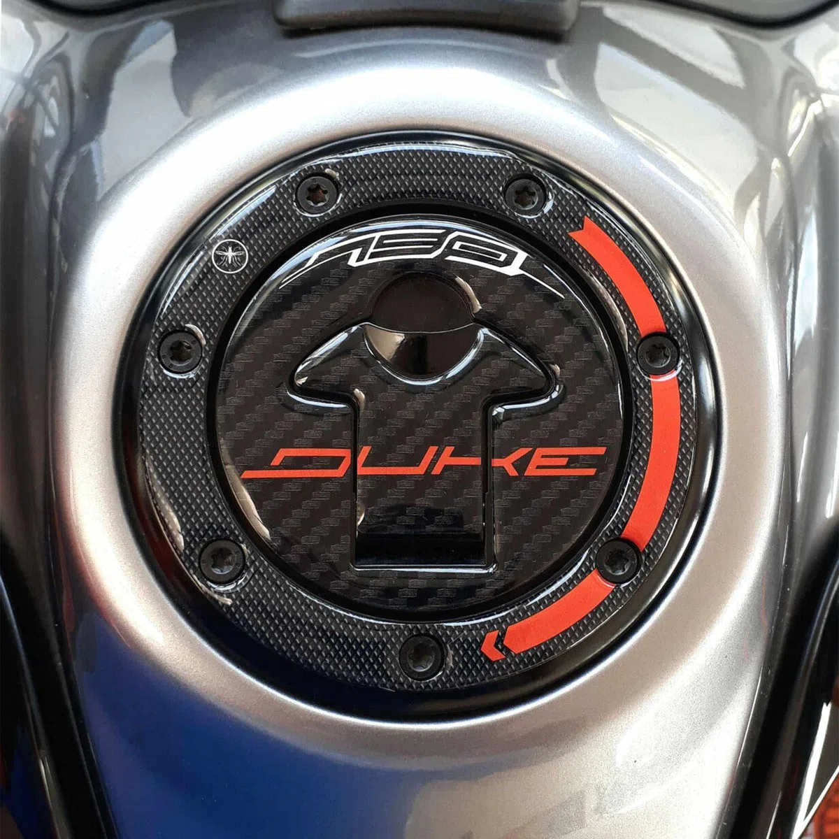 labelbike - Pegatina 3D de Resina Gel Decoración y Protección del Tapón del Depósito Tanque de la Moto Compatible con Moto KTM 790 Duke