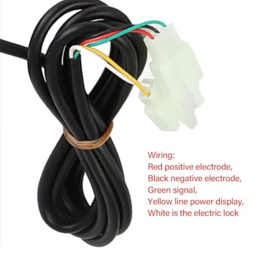 Mango del acelerador de medio del acelerador eléctrico de 36 V con bloqueo de llave con indicador de encendido LED para bicicletas eléctricas